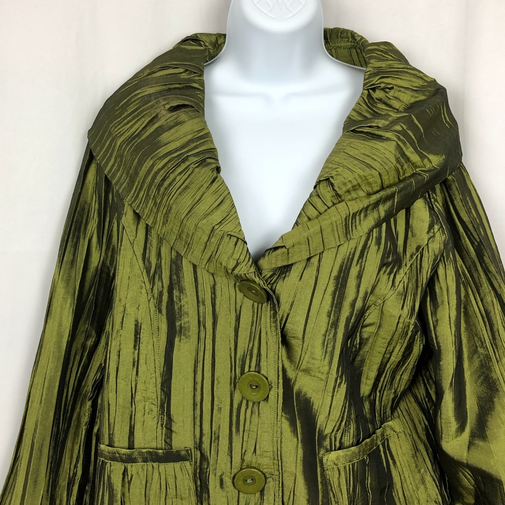 Bala Bala Button Front Collared Jacket Pockets Xl - image 1